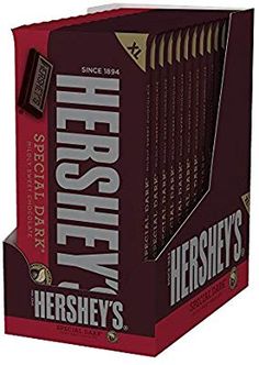 hershey's chocolate bar display box, 24 - count boxes pack of 12