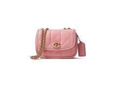 Pink Shoulder Bag With Cc Turnlock Closure, Luxury Pink Bags For Workwear, Luxury Pink Bags For Work, Coach Leather Bag With Cc Turnlock Closure, Daily Use Shoulder Bag With Cc Turnlock Closure, Leather Coach Bag With Cc Turnlock Closure, Casual Coach Shoulder Bag For Work, Coach Crossbody Bag With Cc Turnlock Closure, Coach Crossbody Bag With Cc Turnlock