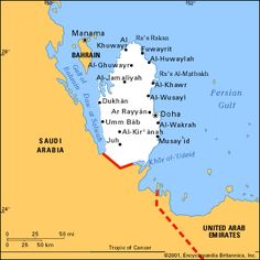 a map of the middle east with major cities and towns in red, yellow and blue