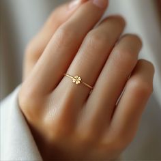 This Stackable Rings item by BloobleeJewelry has 392 favorites from Etsy shoppers. Ships from United States. Listed on 26 May, 2024 Cute Jewelry For Girlfriend, Elegant Gold Ring Designs, Casual Rings Women, Four Leaf Clover Ring, Minimal Ring Design, Four Leaf Clover Jewelry, Small Promise Rings, Simple Ring Designs Gold, Gold Ring Designs Unique For Women