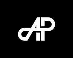 the letters ap are white on black