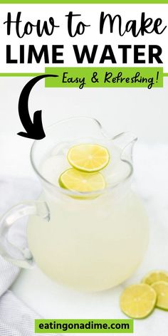 how to make lime water easy and refreshing