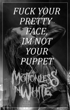 Motionless In White Tattoo Ideas, Motionless In White Poster, Motionless In White Wallpapers, Motionless In White Tattoo, White Lyrics, Lyrics Tumblr, White Wallpaper For Iphone, Jacket Diy, Chris Motionless