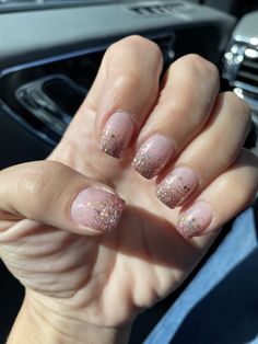 Short Nail Designs Dip Powder, New Years Nails Dip Powder, Anc Nail Ideas, Sparkly Dip Nails, French Tip Dip Powder Nails, Nails Powder Dip, Ombre Dip Powder Nails, Dip Powder Nails Ideas