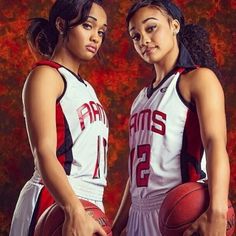 Gonzalez Twins going to Kansas. Intelligence, athletics & beauty. Basketball Girls Outfits, Basketball Photoshoot, College Basketball Shirts, Basketball Shoot, Basketball Game Outfit Women, Ball Photoshoot, Basketball Game Outfit, Girl Basketball, College Basketball Players