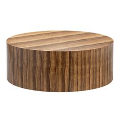 a round wooden table top on a white background