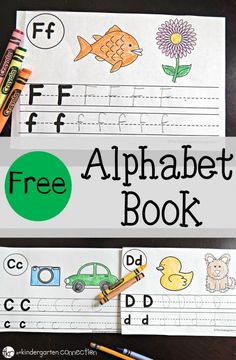 the free alphabet book for children to practice their handwriting and writing skills, including letter recognition