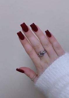 Wine nails, nails, acrylics,acrylic nails, red, sexy, one colour Wine Colour Nails, Red Wine Nails, Acrylic Nails Red, Wine Colour, Wine Nails, Long Acrylic Nails Coffin, Nails Red, Long Acrylic, One Colour