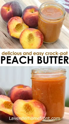 How to make peach butter in your crockpot with canning instructions. Canning Instructions, Canning Jam Recipes, Canning Peaches, Modern Homestead, Home Canning Recipes