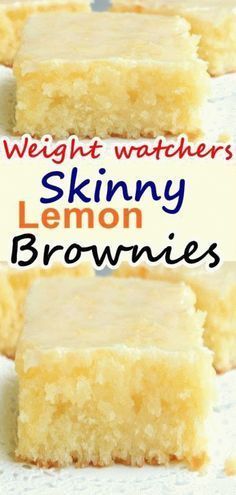 Dessert Ww, Lemon Brownies, Weight Watchers Smart Points, Breakfast Sweets