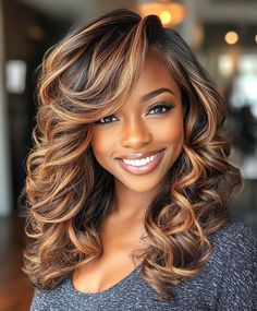 Colors For Black Hair, Hair Fall Colors, Fall Hair Colors For Black Women, Natural Hair Fall, Winter Hair Accessories, Hair Color For Dark Skin, Red Blonde, Hair Dye Ideas, Winter Hair