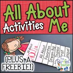 all about me activities for the classroom to help students learn how to read and write