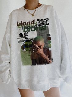 Frank Ocean Furniture, Frank Ocean Vans, Hip Hop 90, Frank Ocean Shirt, Ocean Sweatshirt, Frank Ocean Blond, Vintage 90s Style, Chan Chan, Ocean Shirt