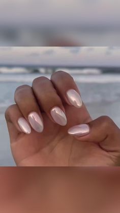 Nails Hailey Beiber, Pearl Nails, Her Nails, Short Acrylic Nails Designs, White Nail, Neutral Nails, Funky Nails, Chic Nails, Short Acrylic Nails