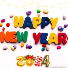 happy new year 2013 with candy and candies