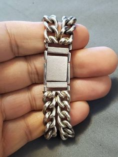 "Hi buyers You are buying a Rare Vintage Bucherer Sterling Silver Manual Wind Ladies Watch, it's in good working order. The watch is very rare, you won't find another one in the market. It's made very well, and it's heavy and solid. The band is made for a 6\" wrist, but it scratches to a 6 1/5 wrist. Please follow me, I will add more listings every week...Thanks" Vintage Stainless Steel Watch With Bracelet Strap, Vintage Stainless Steel Watches With Bracelet Strap, Collectible Silver Chronograph Watch, Vintage Silver Watch Band With Stainless Steel Clasp, Watch Photo, Please Follow Me, Ladies Watch, Wrist Watches, Bronx