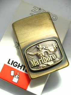 Vintage Marlboro Zippo sold for $461.00 by Navybrat22 Zippo Art, Custom Zippo, Zippo Collection, Vintage Lighters, Metal Lighter, Cool Lighters, Cooler Style, Pipes And Cigars, Zippo Lighter