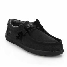 Nwt New Arrival Mens Wally Canvas Casual Cotton Canvas Upper Easy Slip-On Design With Elastic Laces Machine Washable Cushioned Insole Ultra-Light Outsole Soft Fabric Lining Flex And Fold Technology Hey Dude Branding Details Men Hey Dudes, Hey Dudes For Men, Hey Dudes Mens Outfits, Hey Dudes Men, Black Hey Dudes, Hey Dudes Mens, Black American Flag, Bday Gifts, Hey Dude Shoes