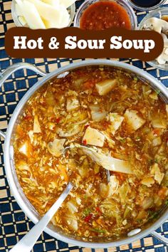 pot of hot and sour soup Gluten Free Hot And Sour Soup, Hot And Sour Wonton Soup, Hit And Sour Soup Recipe, Sweet And Sour Soup Chinese, Keto Hot And Sour Soup Recipe, Hot And Sour Soup Recipe Authentic, Sweet And Sour Soup Recipe, Hot And Sour Soup Recipe Easy, Easy Hot And Sour Soup