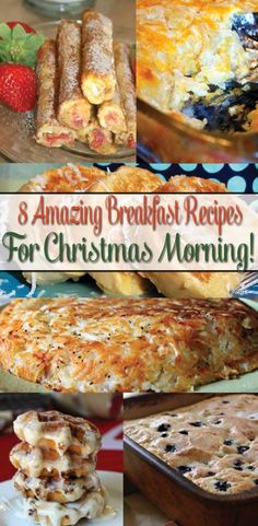 several breakfast recipes for christmas morning