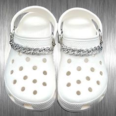 Trendy White Rhinestone Jewelry, Women Crocs, Shoe Chain, Charms For Crocs, Shoe Decorations, Luxury Ring, Option B, Rhinestone Shoes, Ring Chain