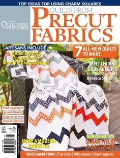 Have you ever been tempted to buy bundles of lovely precut fabrics? Then you don’t know what to do with them? Well, now we have an entire magazine dedicated to this dilemma. In this Quilters Companion special, you will discover fabulous projects ranging from simple pieced to beautiful appliquéd quilts – all made from fabric precuts! Charm Square Quilt, Sewing Spaces, Quilt Magazine, Precut Quilts, Quilting Studio, Precut Fabric, Blue Quilts, Sewing Studio, Tv Entertainment