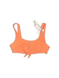 Banana Moon Swimsuit Top Size: X-Small Orange Swimwear - used. 88% POLYAMIDE, 12% ELASTANE, Solid | Banana Moon Swimsuit Top Orange Solid Swimwear - Used - Size X-Small Casual One-piece Beach Top, Casual One-piece Tops For Beach, Casual One-piece Top For Vacation, Casual Orange Sleeveless Swimwear, Casual One-piece Vacation Top, Trendy One-piece Tops For The Beach, Orange Triangle Top Swimwear In Nylon, Banana Moon Swimwear, Orange Swimwear With Built-in Bra For Summer