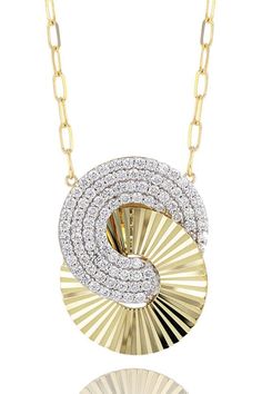 PHILLIPS HOUSE JEWELRYFINE JEWELNECKLACE O YELLOW GOLD Diamond Large Aura Interlocking Necklace Luxury Gold Diamond Necklace With Large Pendant, Fusion Round Necklace With Polished Finish, Luxury Gold Jewelry With Large Pendant, Gold Diamond Fusion Necklace, Luxury 22k Gold Exquisite Necklace, Luxury Yellow Gold Plated Drop Necklace, Luxury Exquisite Gold-plated Necklaces, Luxury Yellow Gold Full Circle Necklace, Luxury 14k Gold Diamond-shaped Necklaces