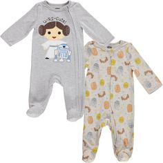 Star Wars Princess Leia R2-d2 Baby Girls 2 Pack Zip Up Sleep N' Play Coveralls Newborn To Infant : Target Star Wars Princess Leia, Star Wars Princess, Newborn Baby Girls, R2 D2, Princess Cartoon, Baby Jumpsuit, Soft Clothes, Princess Leia