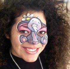 Elephant Face Paint, Face Painting Halloween Kids, Elephant Face, Kids Face Paint, Face Painting Halloween, Step By Step Painting, Halloween Costumes For Girls