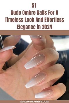 51 Nude Ombre Nails for a Timeless Look And Effortless Elegance Taupe Ombre Nails, Nail Designs Ballerina Shape, Ombre Full Set Nails, Nude To Black Ombre Nails, Ombre Nails With Sparkle, Nude Ombre Nails Coffin, Neutral Nails Ombre, Neutral Ombre Nails Short, Ombre Acrylic Nails With Design