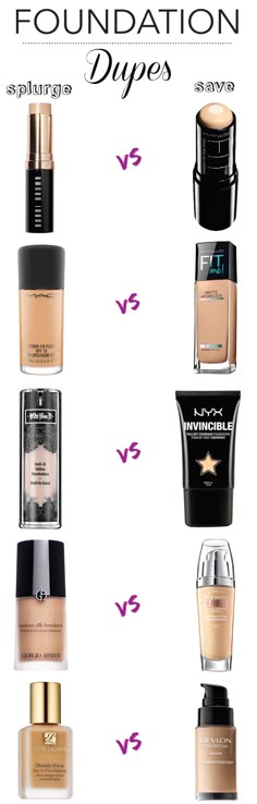 As much as we love to dish out big bucks on our makeup, it’s not always feasible to splurge on a $50+ bottle of foundation! Here are 10 of the best drugstore foundation dupes that work almost as well as their high-end counterparts! Make Up Foundation, Foundation Tips, Makeup Tip, Drugstore Foundation, Beauty Make-up, Big Bucks, Drugstore Makeup, Love Makeup