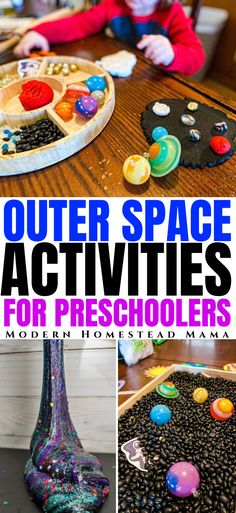 outer space activities for preschoolers to do at home with the kids and toddlers