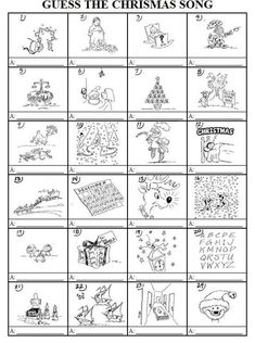 the christmas song worksheet for kids to learn how to write and draw it