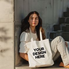 Customizable Everyday Tote Bag, White Rectangular Canvas Bag For Personal Use, White Tote Bag For Personal Use, Rectangular White Canvas Bag For Personal Use, White Canvas Tote Bag For Personal Use, Casual Customizable Shopping Bag, Eco-friendly White Shoulder Bag, Customizable Shoulder Bag For Daily Use, White Shoulder Bag With Large Capacity For Personal Use