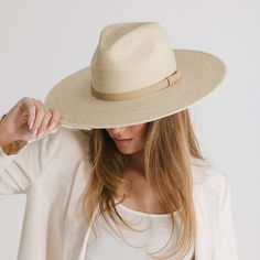 Blake Wide Brim Fedora Everyday Leather Fedora With Flat Brim, Summer Fedora With Short Brim For Everyday, Everyday Natural Fedora With Flat Brim, Beige Fedora With Flat Crown For Spring, Natural Fedora With Curved Brim For Everyday, Modern Wide Brim Fedora For Everyday, Classic Everyday Fedora For Spring, Spring Beige Fedora With Flat Crown, Everyday Natural Fedora With Curved Brim