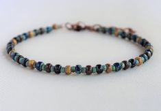 Boho Anklet Rustic Picasso Beaded Ankle Bracelet Multi-Color Body Jewelry Boho Ankle Jewelry Wholesa Beaded Ankle Bracelets, Beaded Ankle, Summer Anklets, Foot Bracelet, Ankle Jewelry, Anklets Boho, Anklet Jewelry, Czech Beads, Ankle Bracelets