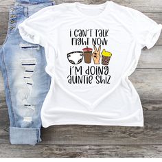 Aunt Stuff Best Aunt Can't Talk Tshirt Graphic Unisex Wild Auntie No Rules Auntie Fun Aunt I Can't Talk Right Now Aunt Tshirt First Time Aunt Shirts, Auntie Shirt Ideas, Auntie Gift Ideas, Aunt Shirts For Adults, Funny Aunt Shirts, Aunt And Niece Shirts, Auntie Things, Aunt Stuff, Being An Aunt