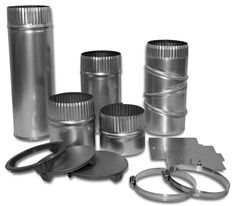 an assortment of stainless steel parts and accessories