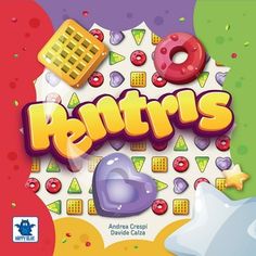 the front cover of an interactive game with donuts, waffles and other items