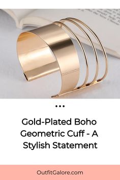 Make a stylish statement with our Gold-Plated Boho Geometric Cuff. A must-have accessory for the fashion-forward woman. 🌟 This bangle perfectly captures the bohemian spirit with a modern geometric twist. Shop now and elevate your style! 💫 Boho Geometric, Boho Earrings