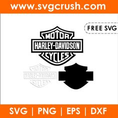 the harley davidson logo is shown on an orange and white background with black text that reads,