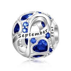 PRICES MAY VARY. 【Birthday Gift Idea】 September Birthstone symbolizes trust and holiness, makes a perfect gift for daughter, mom, wife, sister, friend, grandma in Mother’s Day, Anniversary, Birthday，Christmas, Valentine’s Day or other special occasions. 【High-Quality Material】 Genuine 925 sterling silver birthstone charm with rhodium finished, inlaid with 5A CZ stone. 100% Nickel-free and Lead-free. Hypoallergenic and safe for sensitive skin. 【Fit for Bracelets and Necklaces】 PHRUKAR birthstone Sterling Silver Heart Bracelet For Birthday, Heart-shaped Sterling Silver Bracelet For Birthday, Blue Jewelry For Birthday And Valentine's Day, Valentine's Day Round Beads Jewelry For Birthday, Birthday Jewelry With Round Beads, Happy Birthday Mother, Mother Jewelry, Bracelet And Necklace, Infinity Love