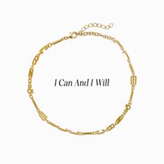 Your personal affirmation is a mantra that inspires you to be your best self. The Awe Community selected their favorite affirmations, which we’ve spelled out in 14k yellow gold vermeil letters that link to form a timeless chain bracelet. Wear your empowering mantra and live your life by its message. Each Affirmation Bracelet comes with a corresponding decal of your chosen Affirmation for you to put on your mirror and consider every morning as you adorn yourself. Call it your Affirmation Ritual. Affirmation Ritual, Affirmation Bracelets, Goddess Bracelet, Be Your Best Self, Astrology Necklace, Forever Gifts, Goddess Necklace, Joan Of Arc, Your Best Self