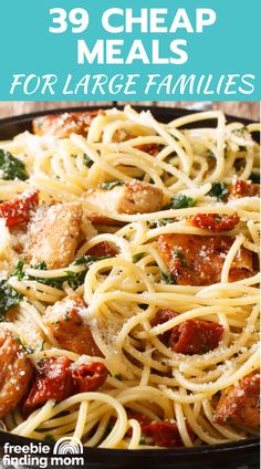 This is a pasta recipe that makes a delicious and satisfying cheap meal for large families. Cheap Healthy Dinner Ideas, Low Budget Recipes, Cheap Meals For Large Families, Cheapest Meals, Meals For Large Families, Healthy Chili Recipe Turkey, Cheap Healthy Dinners, Meals Cheap, Big Family Meals