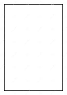 an empty square frame with black and white lines in the middle, on a white background