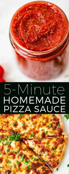 this homemade pizza sauce is so good and easy to make