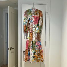 Selling This Beautiful Dress From Zimmermann I Purchased While In Italy - I Didn't End Up Wearing It As Planned And Am Ready To Let It Go To A Good Home! :) Brand New, With Tags, Can Share Proof Of Purchase If Needed As Well. Details From Zimmermann Website: The Halcyon Tiered Midi Dress In Multi From Our Summer Swim 2023 Collection. A Cotton Maxi Dress With Gathered Skirt Tiers, Blouson Sleeves With Elasticated Cuffs. --Cotton Maxi Dress --Relaxed Fit --Self Covered Buttons Down Centre Front -- Multicolor Floral Patchwork Dress For Daywear, Multicolor Patchwork Dresses For Daywear, Daywear Multicolor Patchwork Dresses, Spring Silk Dress With Patchwork, Fitted Multicolor Maxi Dress For Daywear, Spring Silk Patchwork Dress, Swim 2023, Yoke Dress, Embroidered Lace Dress