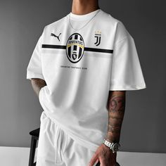 Men Youth T-Shirts, Unisex Casual Football Print T-shirt Sets Outfit 2 Piece Summer, Sets Outfit 2 Piece, Sleeveless Jacket For Men, Neon Tiger, Casual Football, Juventus Soccer, Tshirt Artwork, Football Shirt Designs, Jersey Ideas