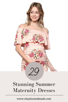 The best maternity dresses for summer for your parties or just hanging with the family. Scroll to the end to see the simple hack to set you apart and make you look amazing! Fall Maternity Dress, Maternity Shift Dress, Dress With Converse, Maternity Clothes Fashionable, White Tank Dress, Maternity Wrap Dress, Floral Maternity Dresses, Coral Maxi Dresses, Maternity Dresses Summer